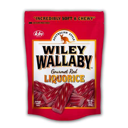 WILEY WALLABY Licorice Red 10 oz., PK10 121110